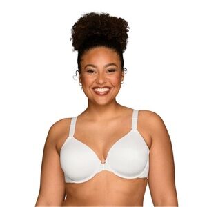 Vanity Fair New 76384 Full Figure Underwire Front Close Bra 42DDD White
